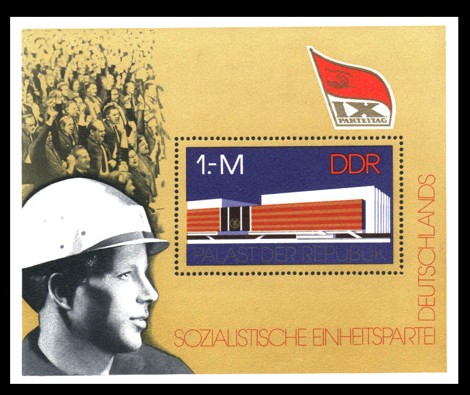 Briefmarke: Block - IX. Parteitag der SED Briefmarke: Block - IX. Parteitag der SED
