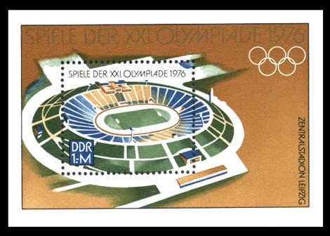 Briefmarke: Block - Spiele der XXI.Olympiade 1976 Briefmarke: Block - Spiele der XXI.Olympiade 1976
