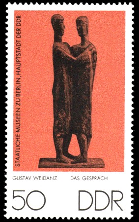 50 Pf Briefmarke: Staatliche Museen zu Berlin, Das Gespräch