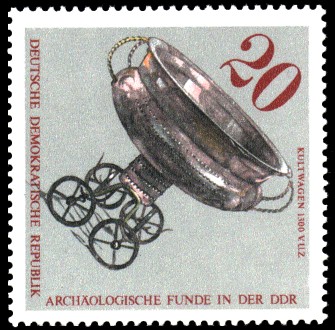 20 Pf Briefmarke: Archäologische Funde, Kultwagen