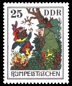 25 Pf Briefmarke: Märchen - Rumpelstilzchen 25 Pf Briefmarke: Märchen - Rumpelstilzchen