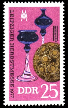 25 Pf Briefmarke: Leipziger Herbstmesse 1977, Kunstgewerbe 25 Pf Briefmarke: Leipziger Herbstmesse 1977, Kunstgewerbe