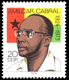 20 Pf Briefmarke: Zum Gedenken an Amilcar Cabral 20 Pf Briefmarke: Zum Gedenken an Amilcar Cabral