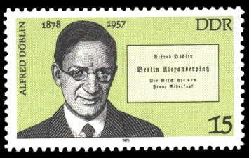 15 Pf Briefmarke: Bedeutende Persönlichkeiten, Alfred Döblin