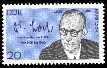 20 Pf Briefmarke: Bedeutende Persönlichkeiten, Hans Loch