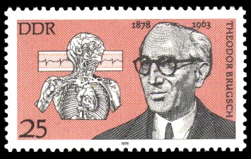 25 Pf Briefmarke: Bedeutende Persönlichkeiten, Theodor Brugsch