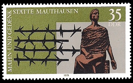 35 Pf Briefmarke: Mahn- und Gedenkstätte Mauthausen 35 Pf Briefmarke: Mahn- und Gedenkstätte Mauthausen