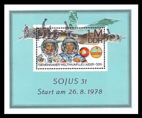  Briefmarke: Block - Gemeinsamer Weltraumflug UdSSR - DDR