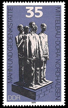 35 Pf Briefmarke: Mahn- und Gedenkstätte Mittelbau-Dora 35 Pf Briefmarke: Mahn- und Gedenkstätte Mittelbau-Dora