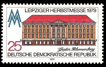 25 Pf Briefmarke: Leipziger Herbstmesse 1979, Großer Blumenberg 25 Pf Briefmarke: Leipziger Herbstmesse 1979, Großer Blumenberg