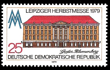 25 Pf Briefmarke: Leipziger Herbstmesse 1979, Großer Blumenberg