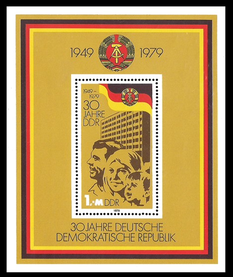  Briefmarke: Block - 30 Jahre Deutsche Demokratische Republik / DDR