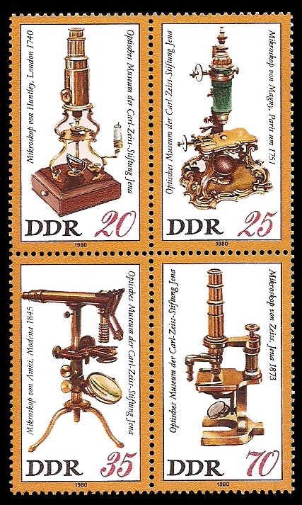  Briefmarke: Viererblock - Optisches Museum der Carl-Zeiss-Stiftung Jena