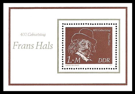 Briefmarke: Block - 400. Geburtstag Frans Hals Briefmarke: Block - 400. Geburtstag Frans Hals