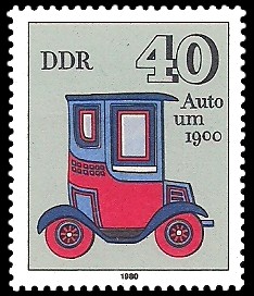 40 Pf Briefmarke: Historisches Spielzeug, Auto