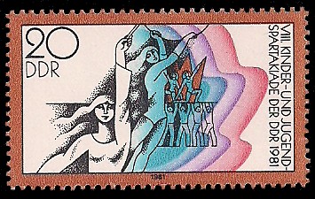 20 Pf Briefmarke: VIII. Kinder- und Jugendspartakiade