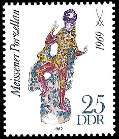 25 Pf Briefmarke: Meissener Porzellan, Oberon