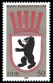 50 Pf Briefmarke: Stadtwappen von Berlin 50 Pf Briefmarke: Stadtwappen von Berlin