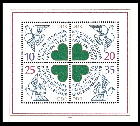  Briefmarke: Block - Neujahrsausgabe