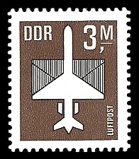 3 M Briefmarke: Luftpost 3 M Briefmarke: Luftpost