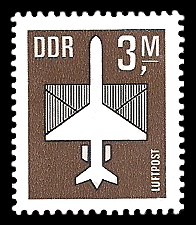 3 M Briefmarke: Luftpost