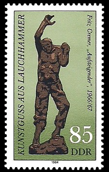 85 Pf Briefmarke: Kunstguss aus Lauchhammer