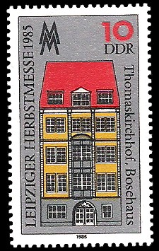 10 Pf Briefmarke: Leipziger Herbstmesse 1985, Bosehaus