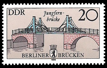 20 Pf Briefmarke: Historische Berliner Brücken, Jungfern-brücke