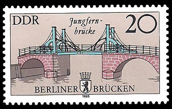 20 Pf Briefmarke: Historische Berliner Brücken, Jungfern-brücke