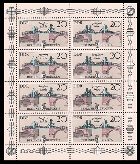  Briefmarke: Kleinbogen - Berliner Brücken