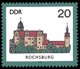 20 Pf Briefmarke: Burgen der DDR, Rochsburg