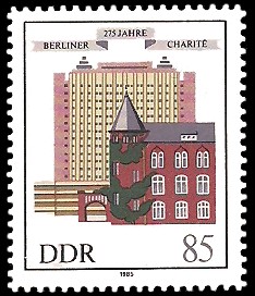 85 Pf Briefmarke: 275 Jahre Berliner Charité 85 Pf Briefmarke: 275 Jahre Berliner Charité