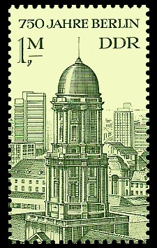 1 M Briefmarke: 750 Jahre Berlin, Haus des Ministerrates