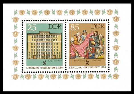  Briefmarke: Block - Leipziger Herbstmesse 1986