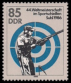 85 Pf Briefmarke: 44. Weltmeisterschaft im Sportschießen, Skeetschießen