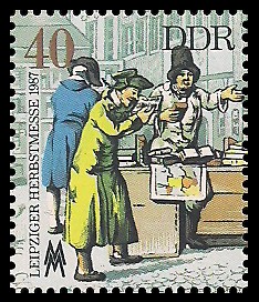 40 Pf Briefmarke: Leipziger Herbstmesse 1987