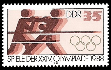 35 Pf Briefmarke: Spiele der XXIV. Olympiade 1988, Boxen