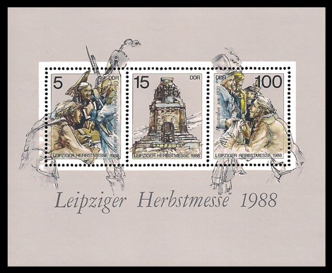 Briefmarke: Block - Leipziger Herbstmesse 1988 Briefmarke: Block - Leipziger Herbstmesse 1988