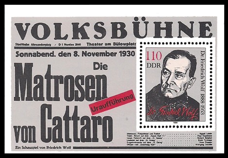  Briefmarke: Block - 100. Geburtstag Friedrich Wolf