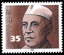 35 Pf Briefmarke: 100. Geburtstag Jawaharlal Nehru