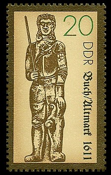 20 Pf Briefmarke: Rolande, Buch/Altmark