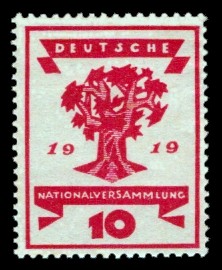 10 Pf Briefmarke: Deutsche Nationalversammlung 10 Pf Briefmarke: Deutsche Nationalversammlung