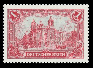 1 M Briefmarke: Deutsches Kaiserreich, Markwerte (geänderte Zeichnung)