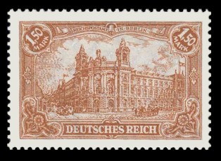 1,50 M Briefmarke: Deutsches Kaiserreich, Markwerte (geänderte Zeichnung) 1,50 M Briefmarke: Deutsches Kaiserreich, Markwerte (geänderte Zeichnung)