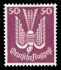 50 Pf Briefmarke: Flugpostausgabe, Taube