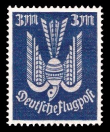 3 M Briefmarke: Flugpostausgabe, Taube