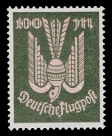 100 M Briefmarke: Flugpostausgabe, Taube