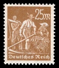 25 M Briefmarke: Arbeiter, Bauer 25 M Briefmarke: Arbeiter, Bauer