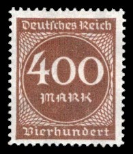 400 M Briefmarke: Ziffern im Kreis, 400 M 400 M Briefmarke: Ziffern im Kreis, 400 M