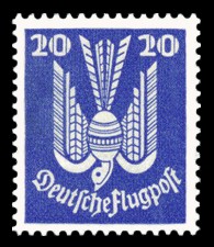 20 Pf Briefmarke: Flugpostausgabe, Taube